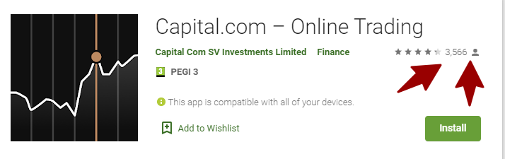 capital.com google play recensioni